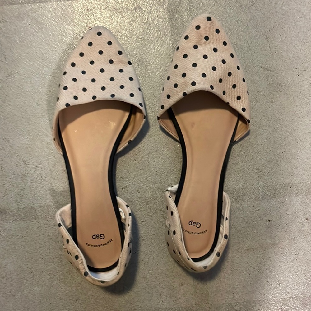 Gap polka dot flats size 8